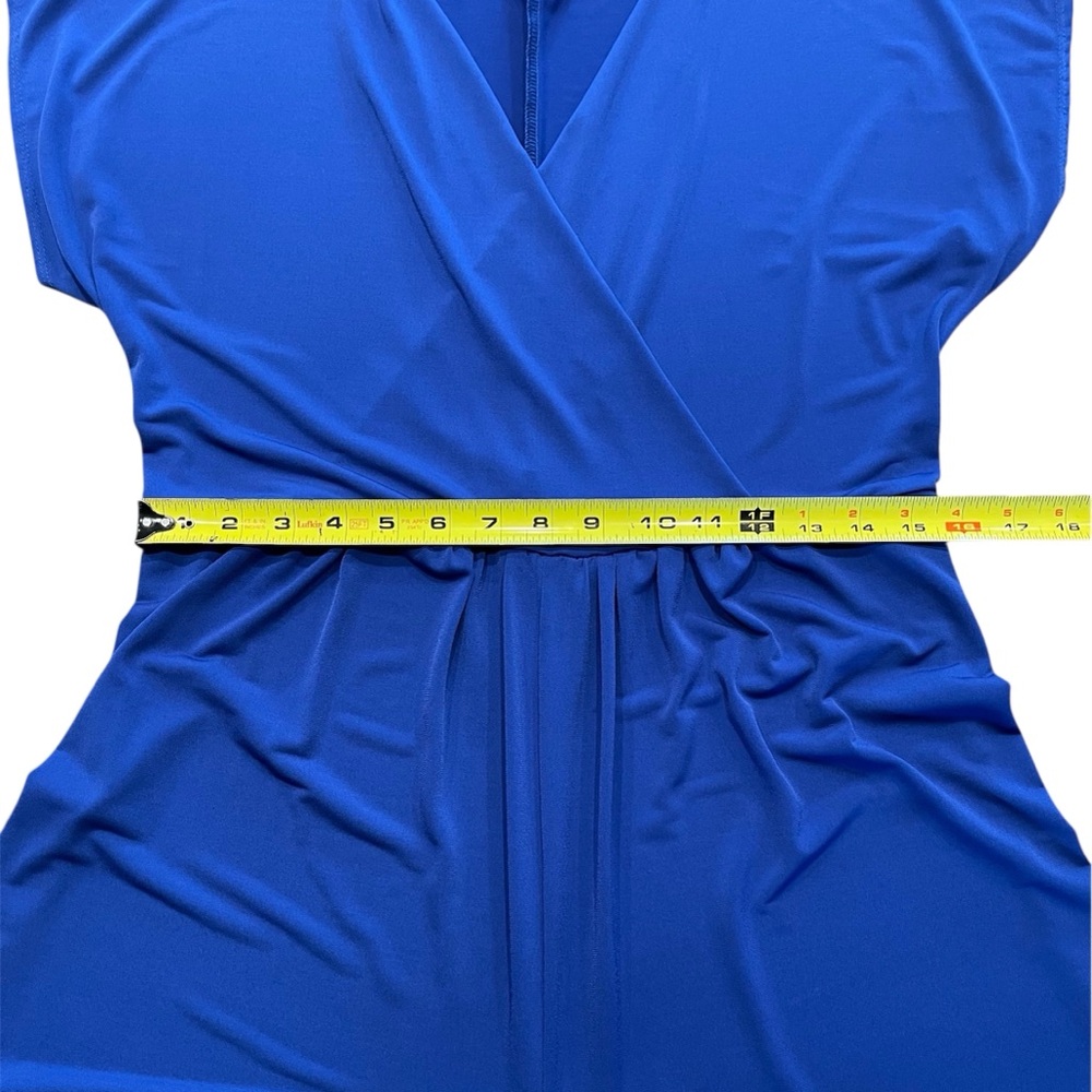 Bella Flore Blue Wide Leg Jumpsuit Women’s size Large - Picture 6 of 11
